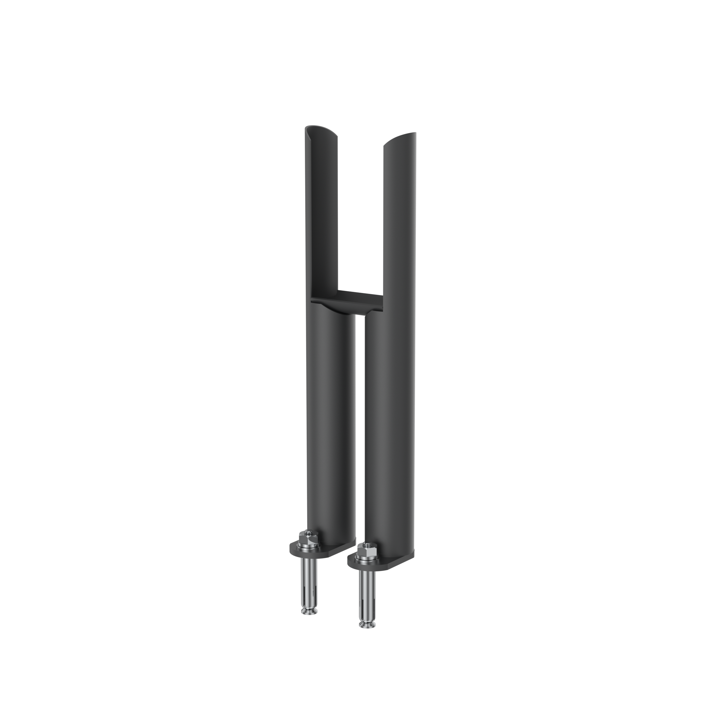 Scudo Column Radiator 2 Column Insertable Feet, Anthracite Mild Steel, pair