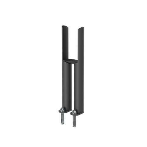 Scudo Column Radiator 2 Column Insertable Feet, Anthracite Mild Steel, pair