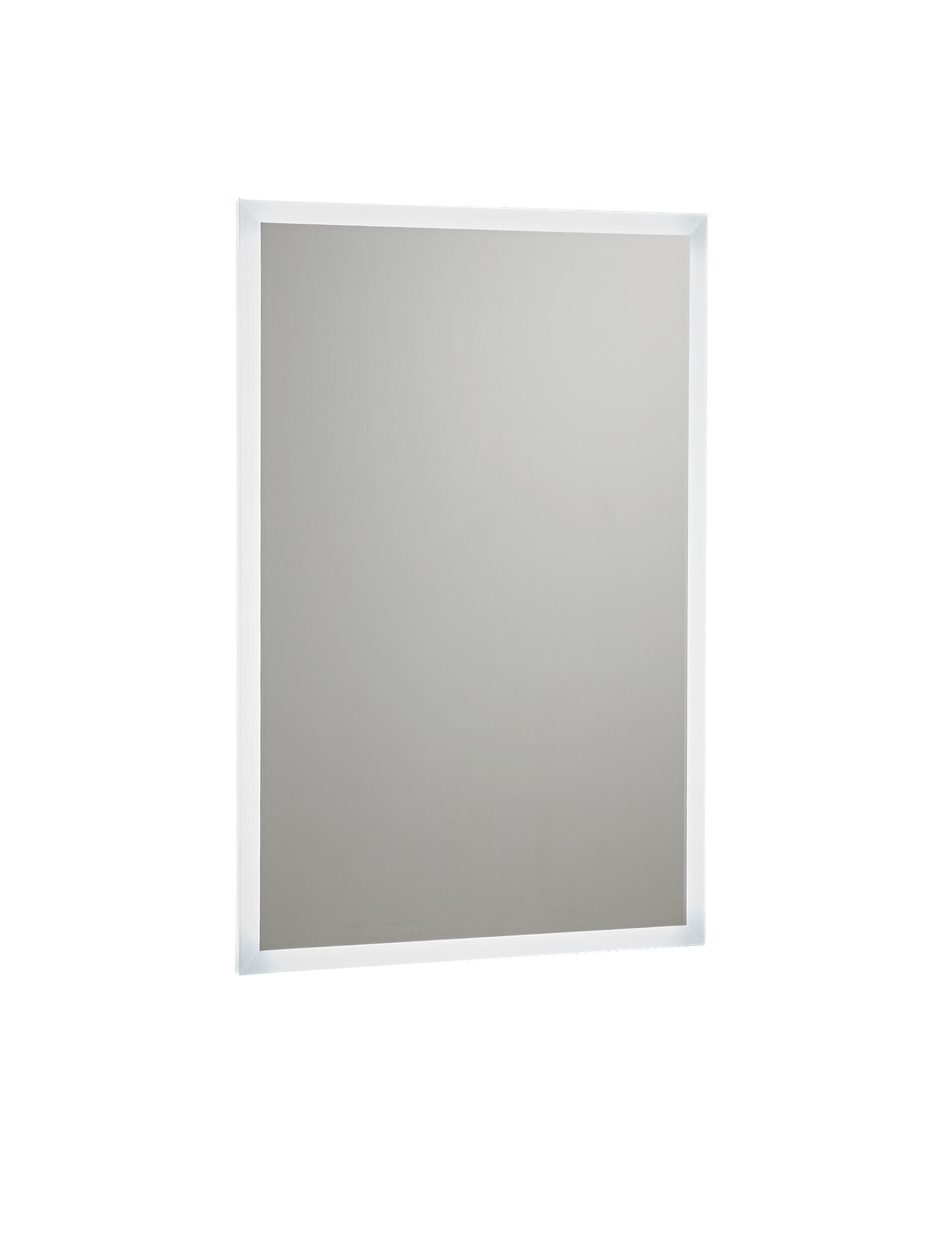 Scudo Mosca rectangular LED mirror 700mm x 500mm with demister pad, shaver socket, and Bluetooth
