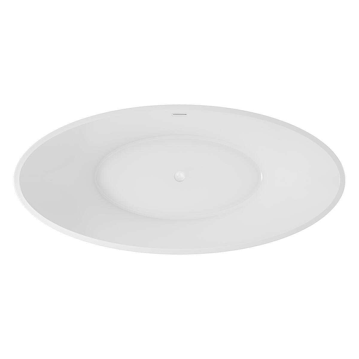 Scudo Arruba freestanding oval bath, 1700x800mm, 5mm Acrylic White