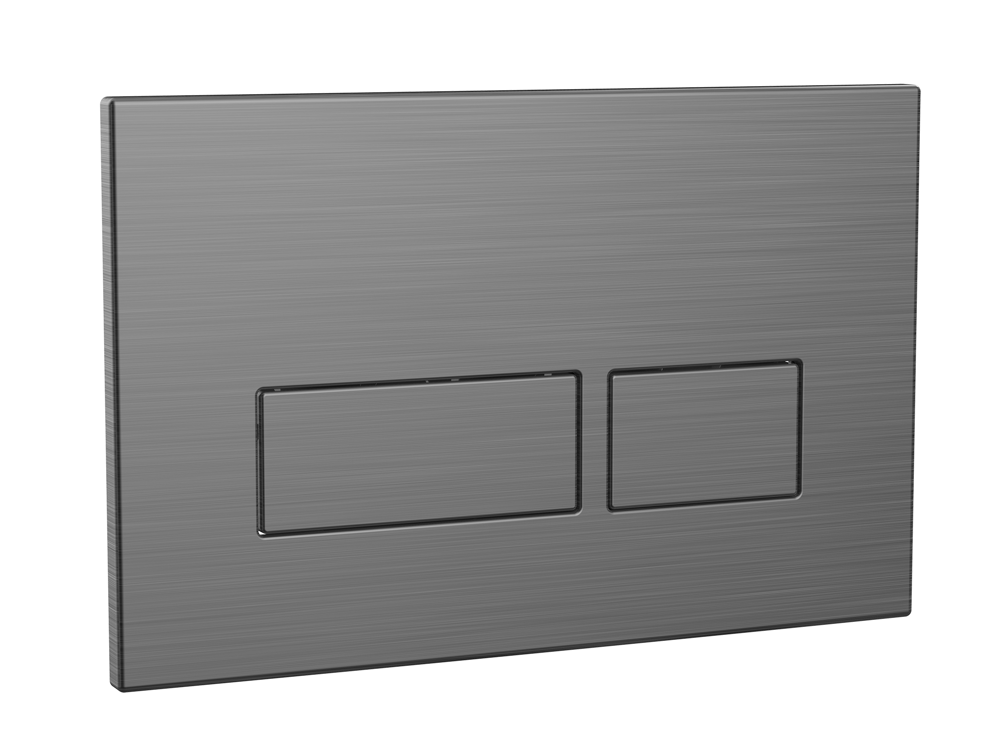 Scudo Square dual flush button in gunmetal finish, made from ABS material