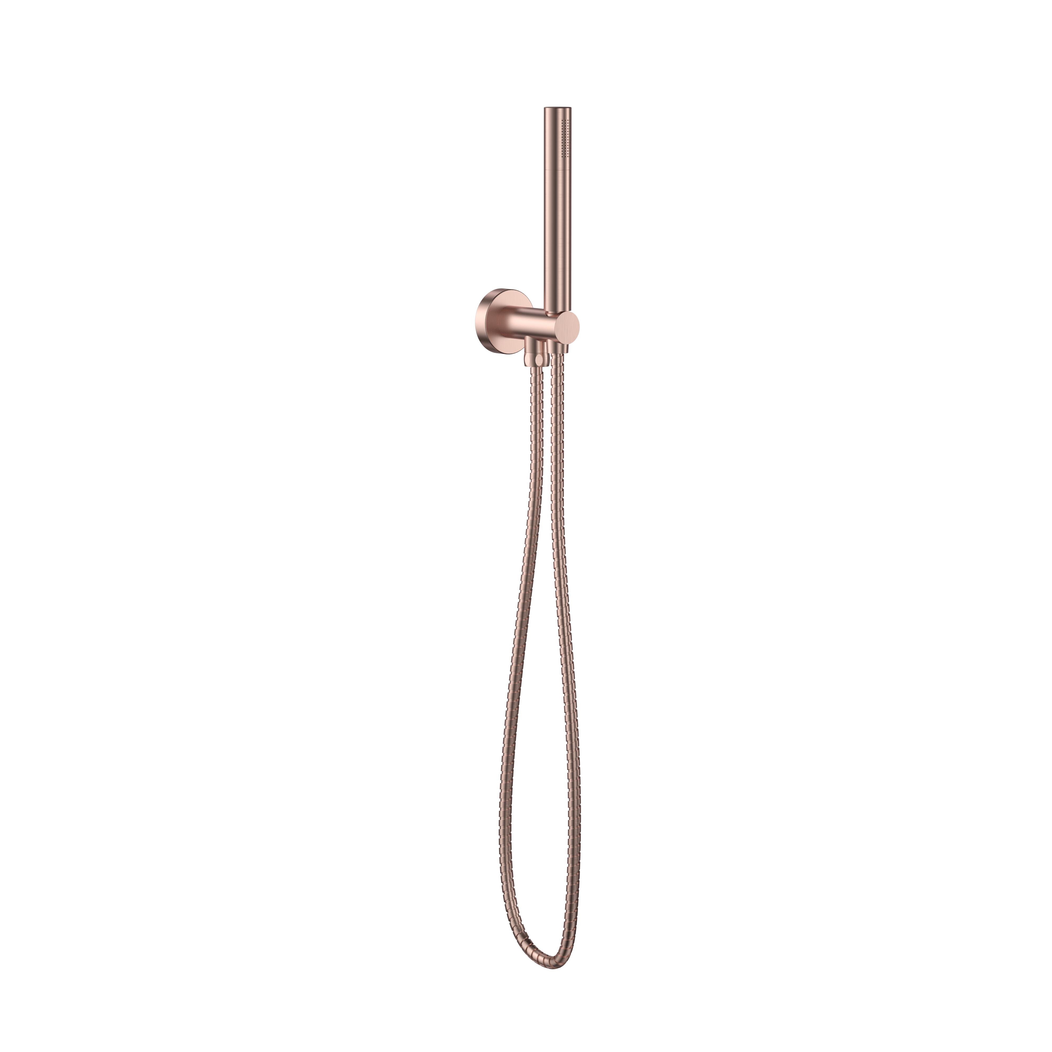 Scudo Handset, Outlet & Holder in Brushed Bronze, Stainless Steel