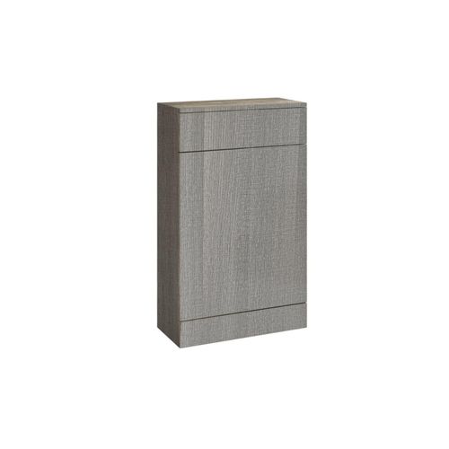 Scudo Ambience floorstanding WC unit, 500mm width, Grey Oak finish, MDF