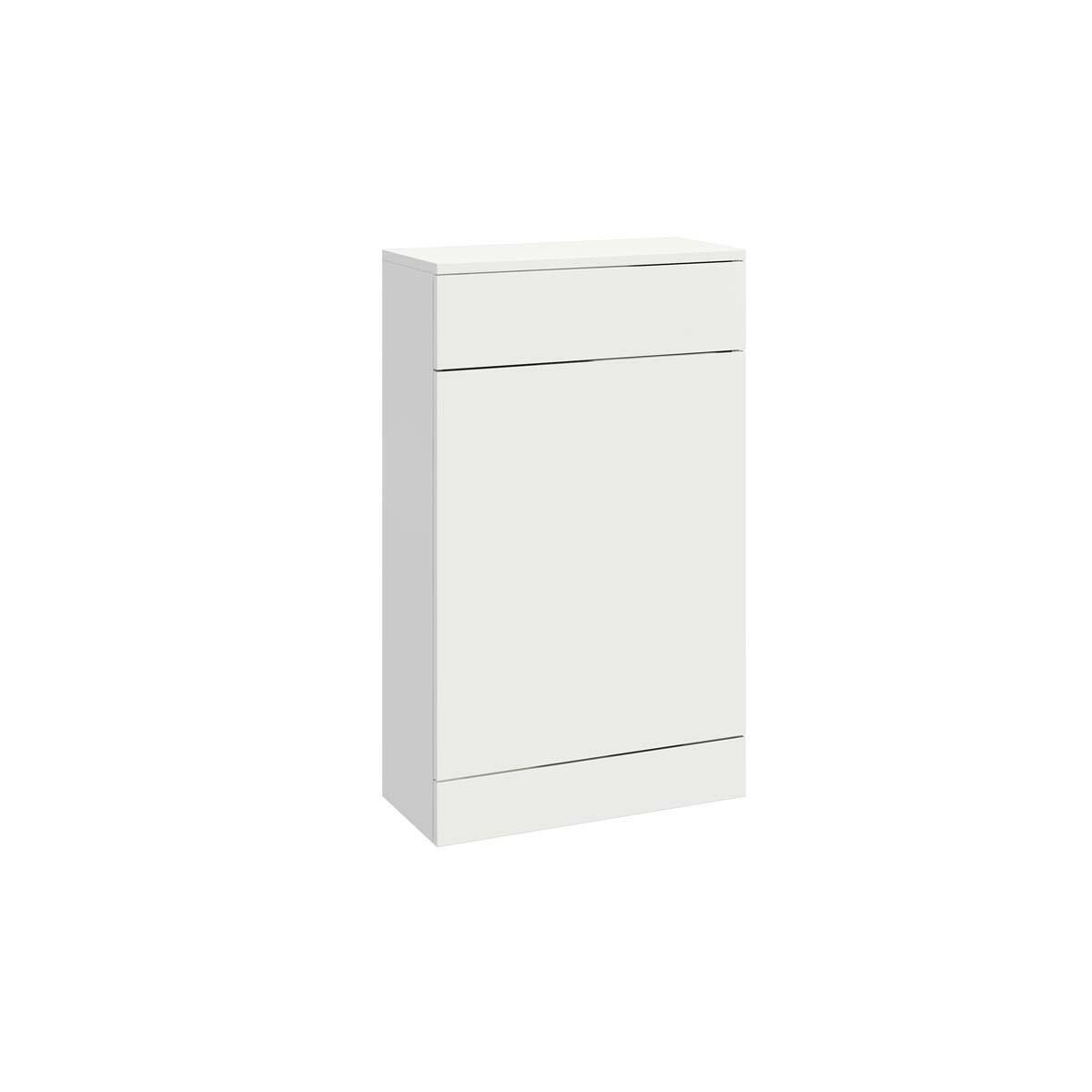 Scudo Lili floorstanding WC unit, gloss white MDF, 500mm wide