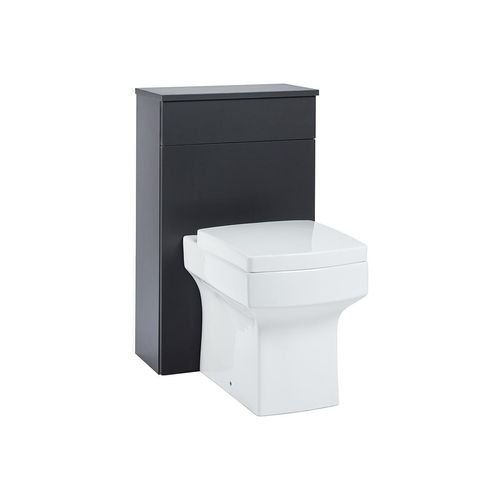 Scudo Muro 500mm floorstanding WC unit in matt grey MDF