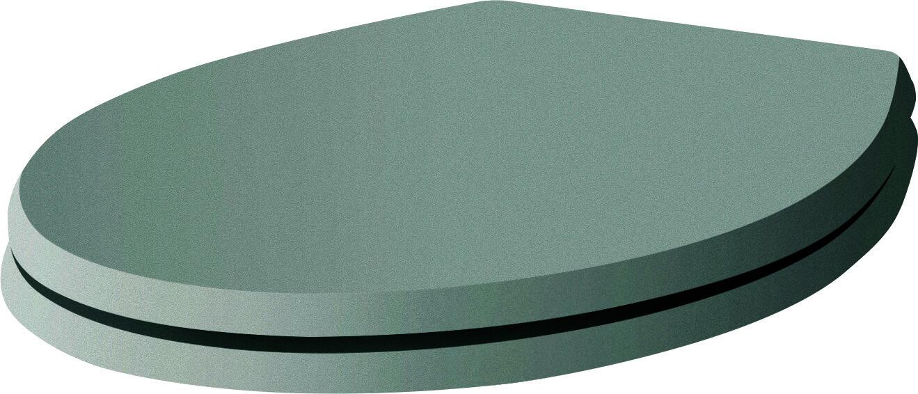 Scudo Harrogate toilet seat in spa grey MDF finish with soft close hinges