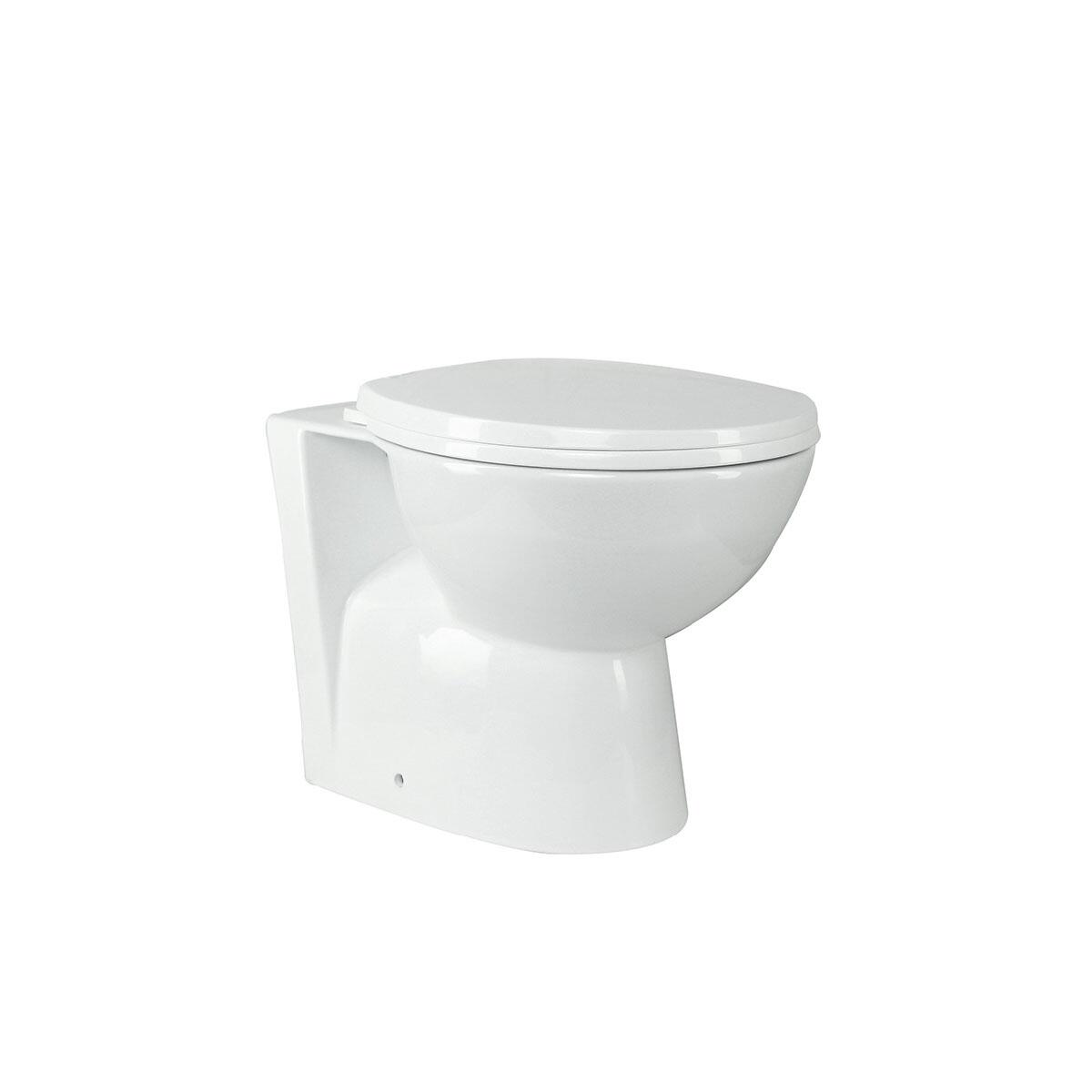 Scudo Complete Back to Wall Toilet Set in white ceramic with cistern and seat