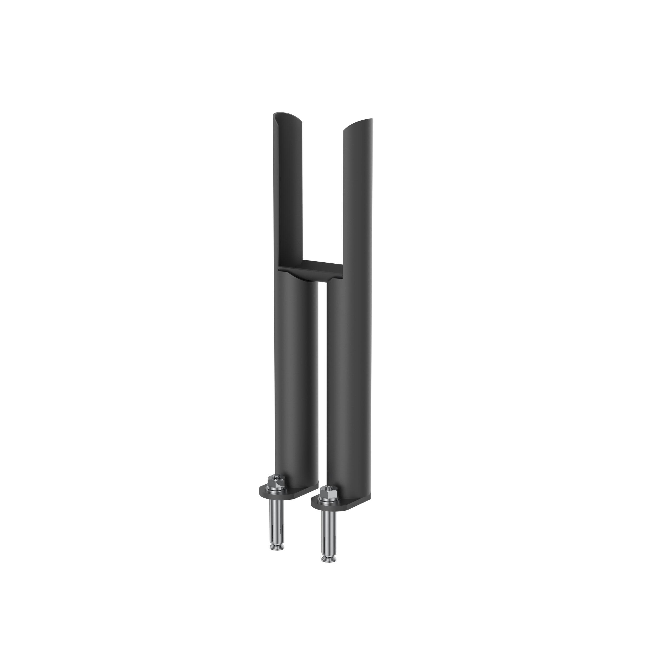 Scudo Column Radiator 2 Column Insertable Feet, Anthracite Mild Steel, pair