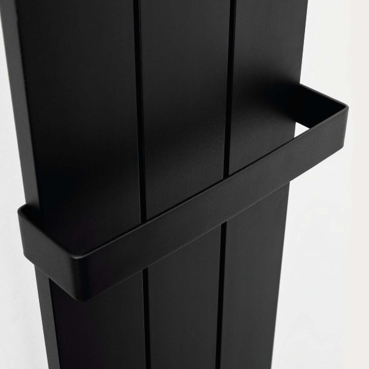 Scudo Arton carbon anthracite towel hanger, 280mm wall-mounted bathroom accessory
