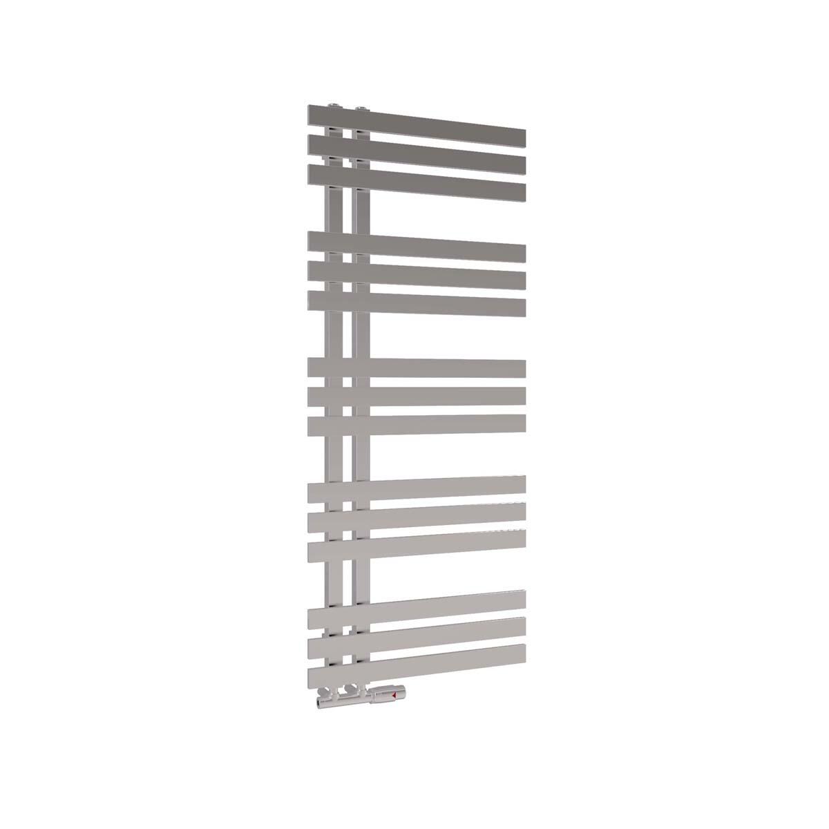 Scudo Elizabeth anthracite steel towel warmer, 1200mm height, 500mm width, vertical rail design