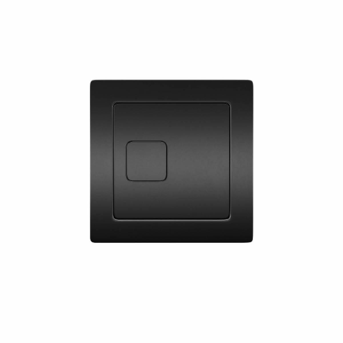 Scudo square flush button in black ABS finish