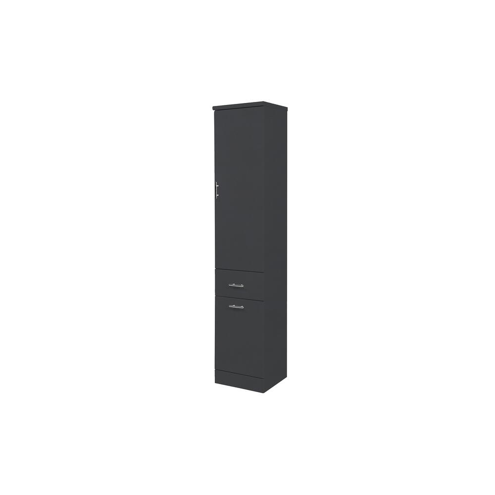 Scudo Lanza Anthracite floorstanding tall boy unit, 355mm wide, 1910mm high