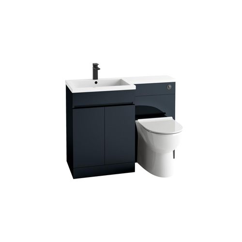 Scudo Empire 500mm floorstanding WC unit in anthracite MDF, contemporary style