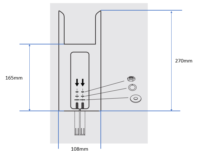 Scudo Column Radiator 3 Column Insertable Feet (Pair) Anthracite Mild Steel