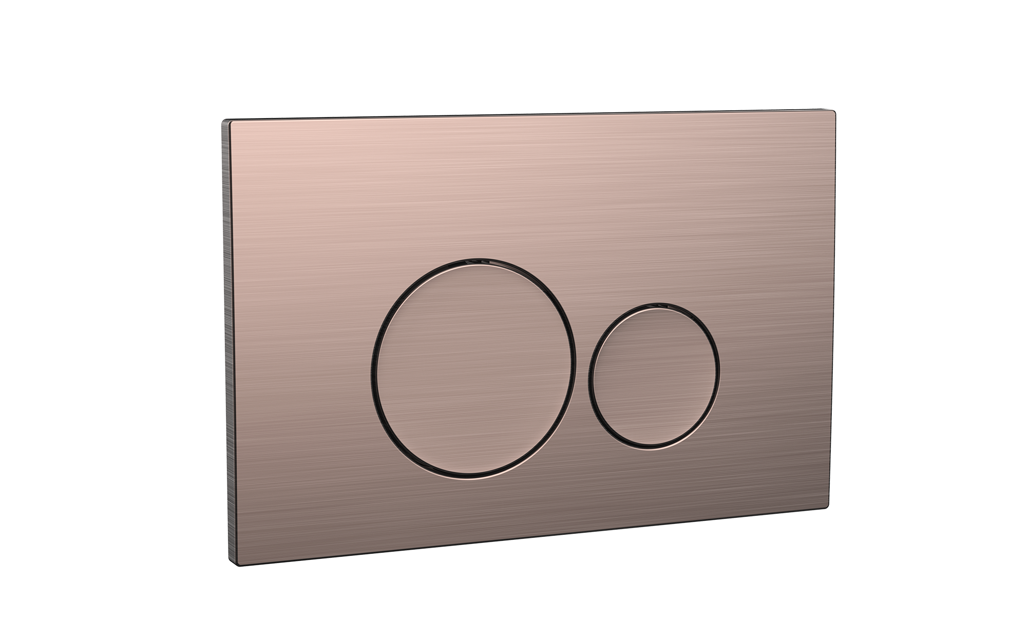 Scudo Round Dual Flush Button in brushed bronze finish, made from ABS material