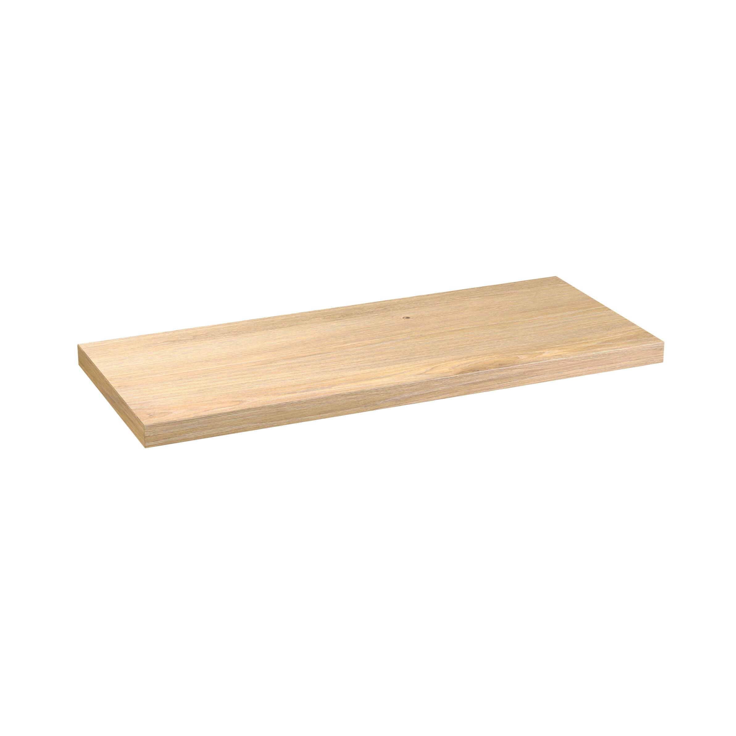 Scudo Shelph wall mounted shelf, 1200mm x 500mm, Davos Oak finish