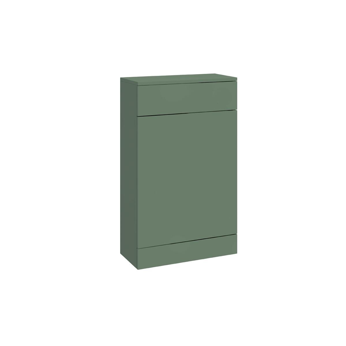 Scudo Empire green MDF floorstanding WC unit, contemporary design, 500mm wide