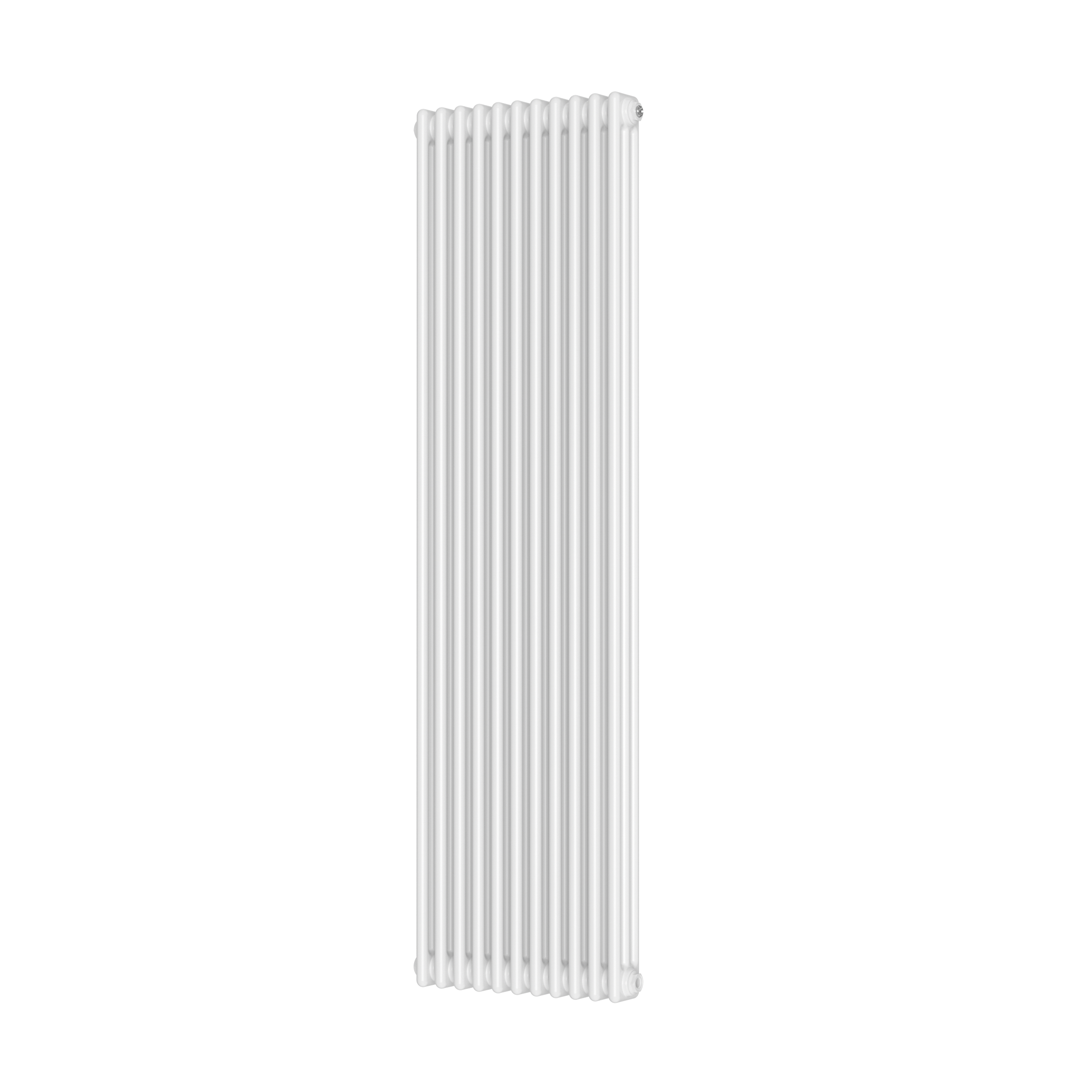 Scudo Column white vertical designer radiator, 3 column design, 1800mm height