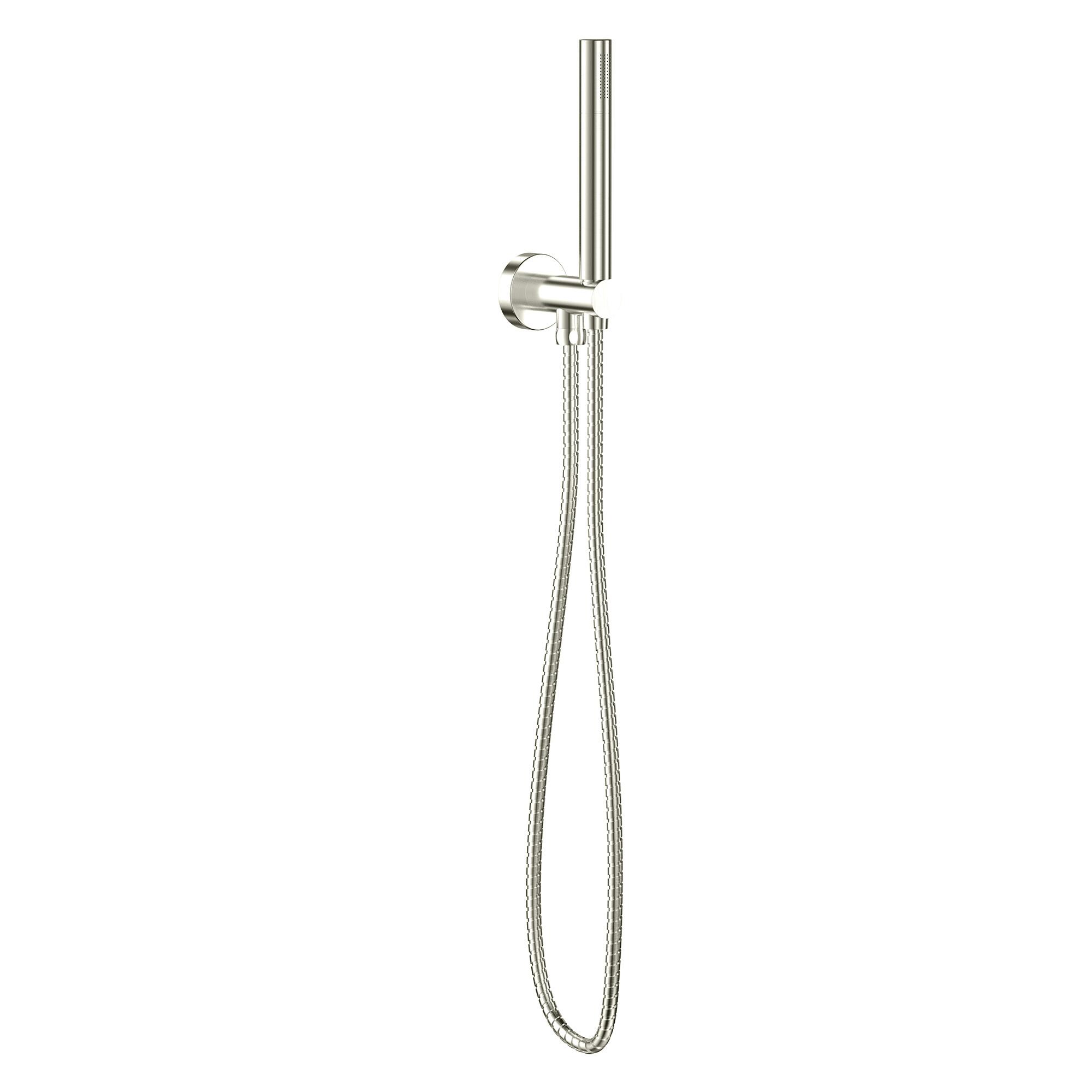 Scudo Core Brushed Nickel Stainless Steel Handset Outlet and Holder