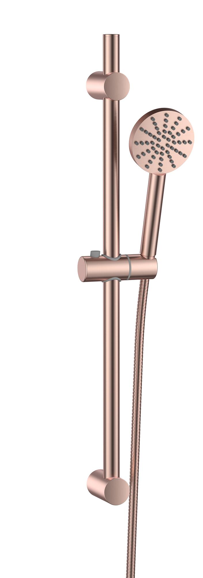 Scudo Colour by Scudo brushed bronze stainless steel wall mounted exposed riser rail