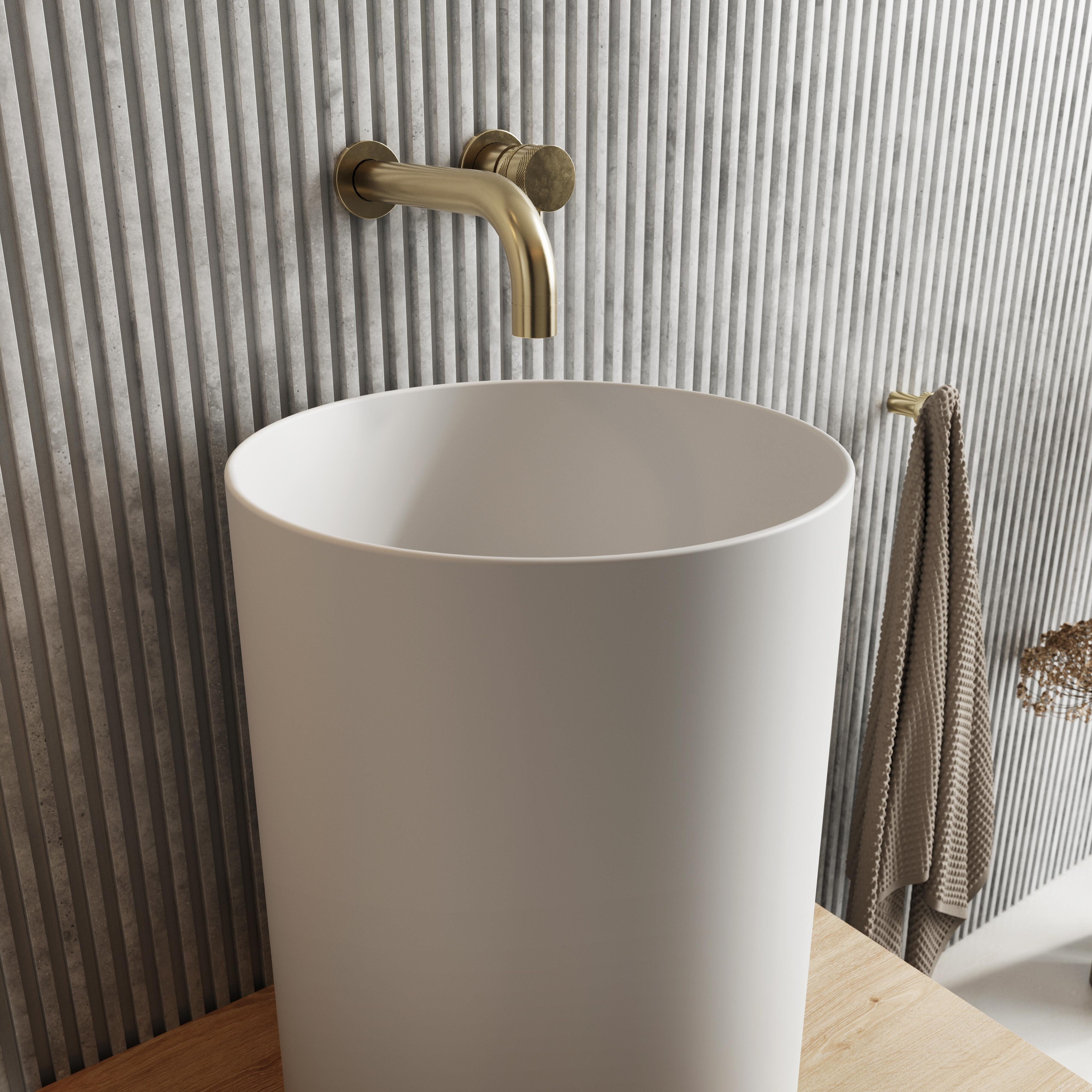 Scudo Shelph wall mounted shelf, 600mm x 500mm, Davos Oak finish, no brackets