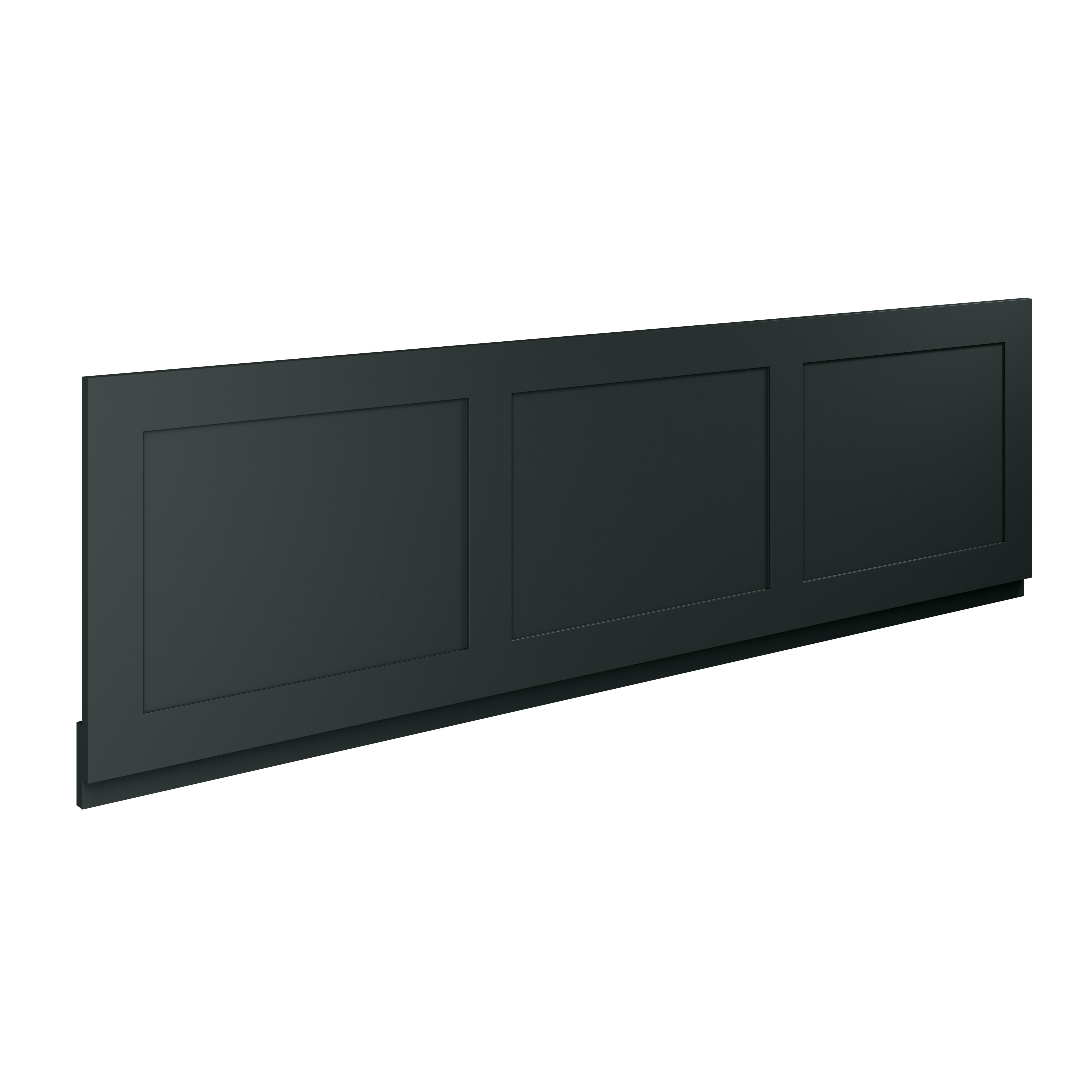 Scudo Classica 1700mm front bath panel in Charcoal Grey Painted MFC