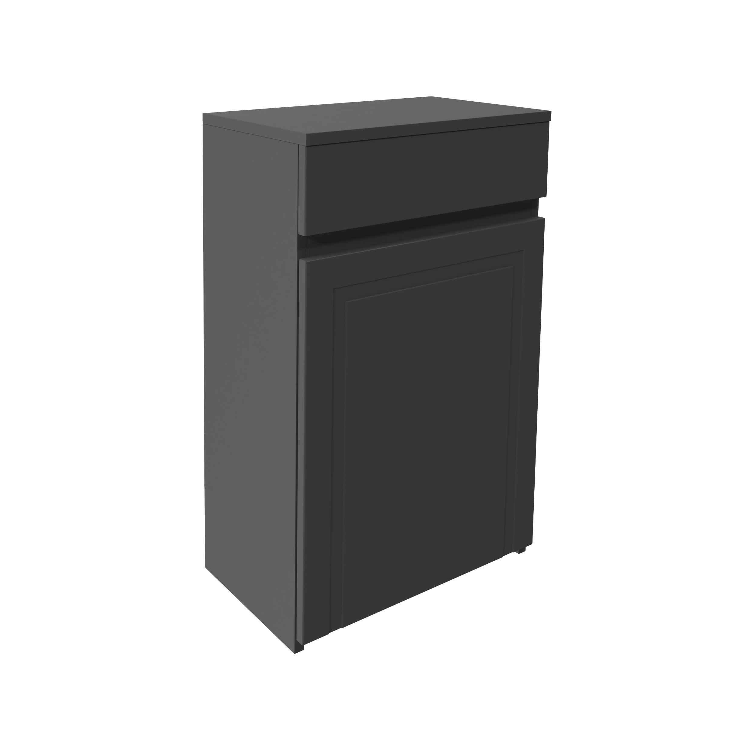 Scudo Classica 500mm WC unit in Charcoal Grey MFC, traditional style