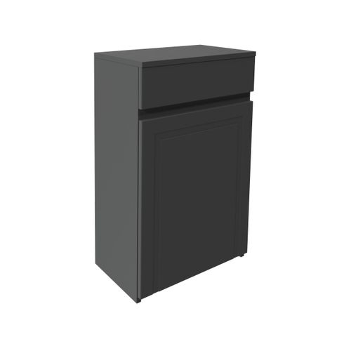 Scudo Classica 500mm WC unit in Charcoal Grey MFC, traditional style