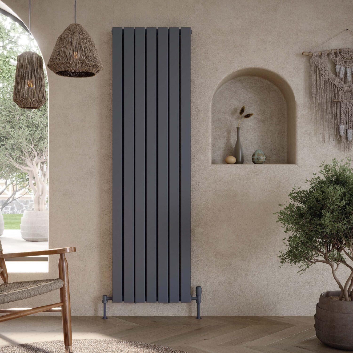 Scudo Bravo towel rail holder in anthracite steel finish