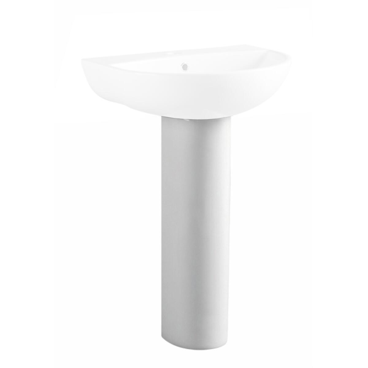 Scudo Deia White Full Pedestal for bathroom basin
