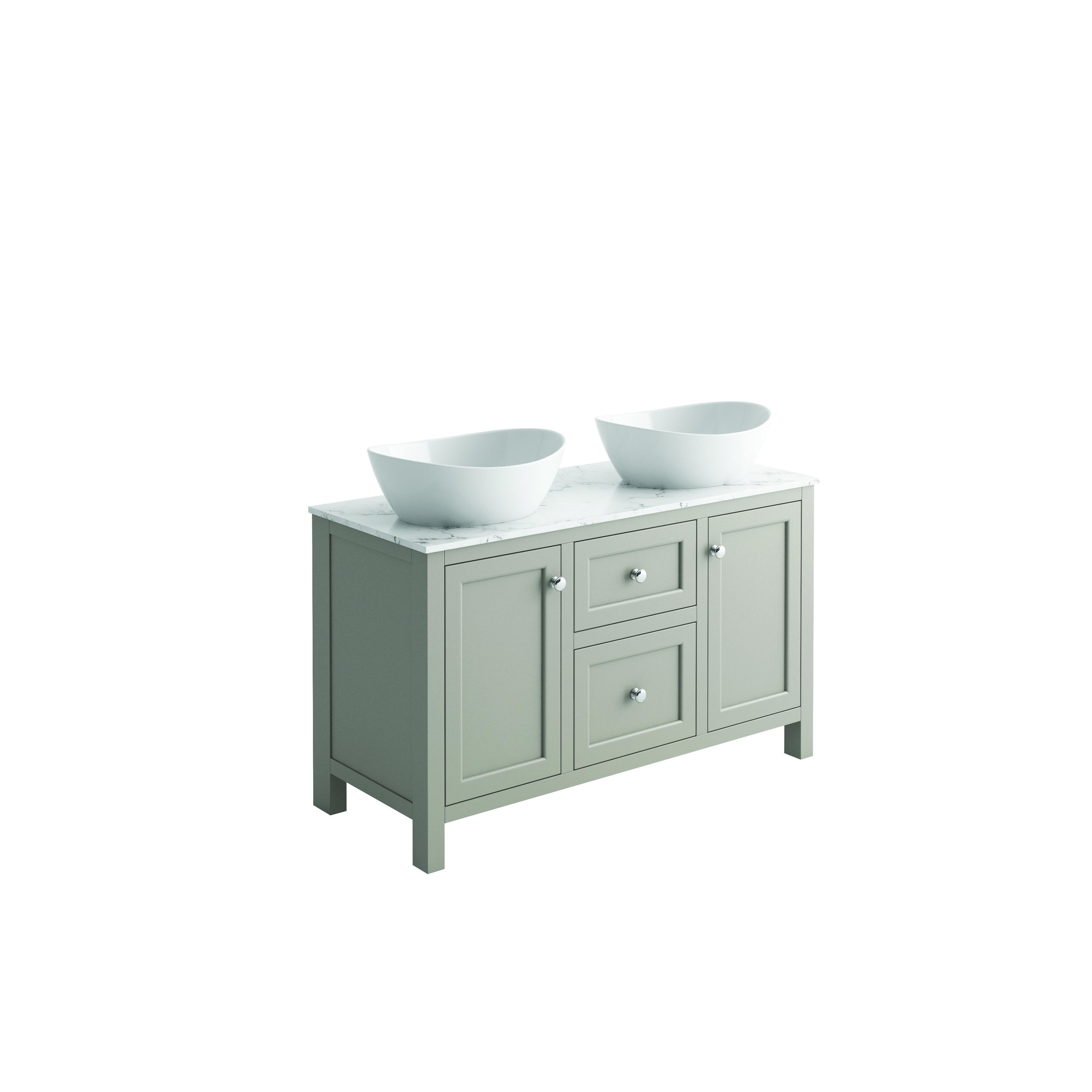 Scudo Montpelier 1200mm freestanding vanity unit in Dovetail Grey