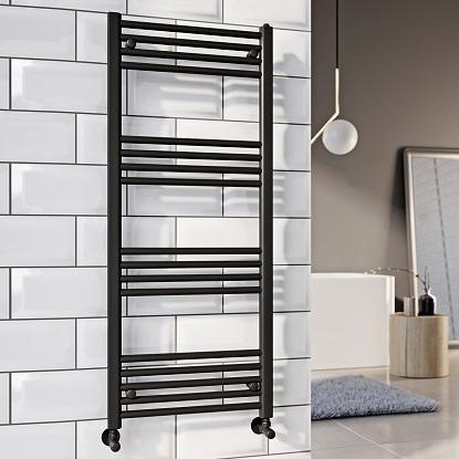 Black Heated Towel Rails