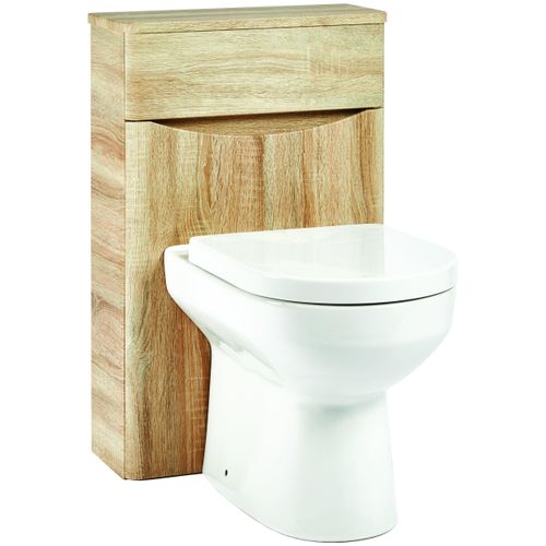 Scudo Bella 510mm floorstanding WC unit in Davos Oak finish