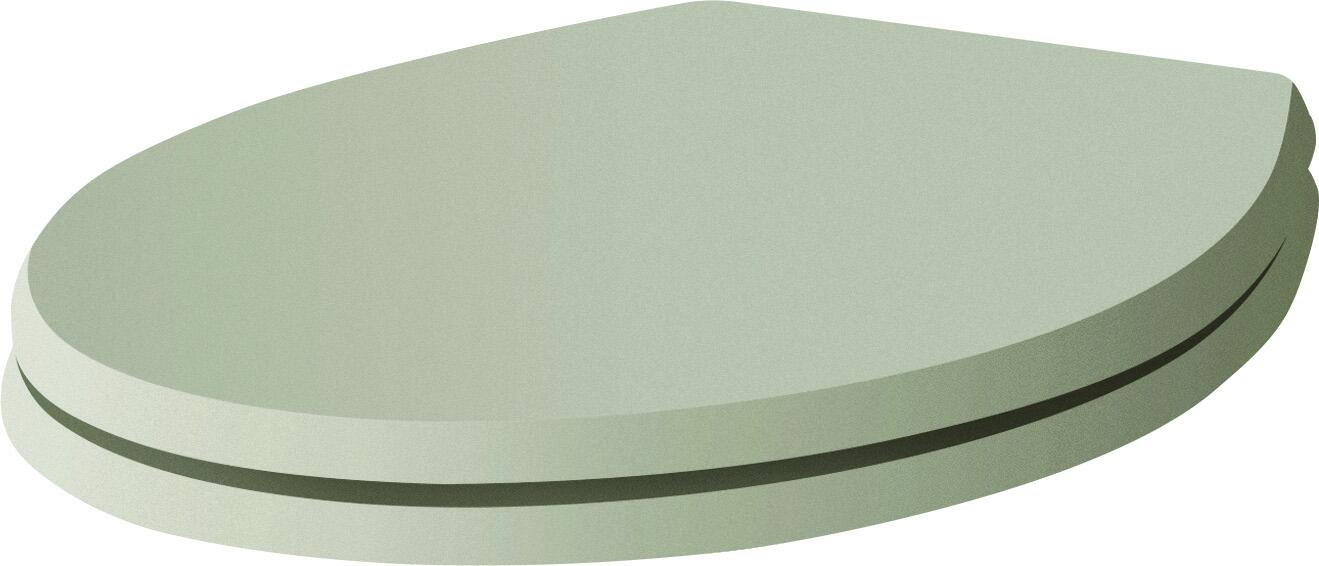 Scudo Harrogate toilet seat in Dovetail Grey, oval shape with soft close hinges