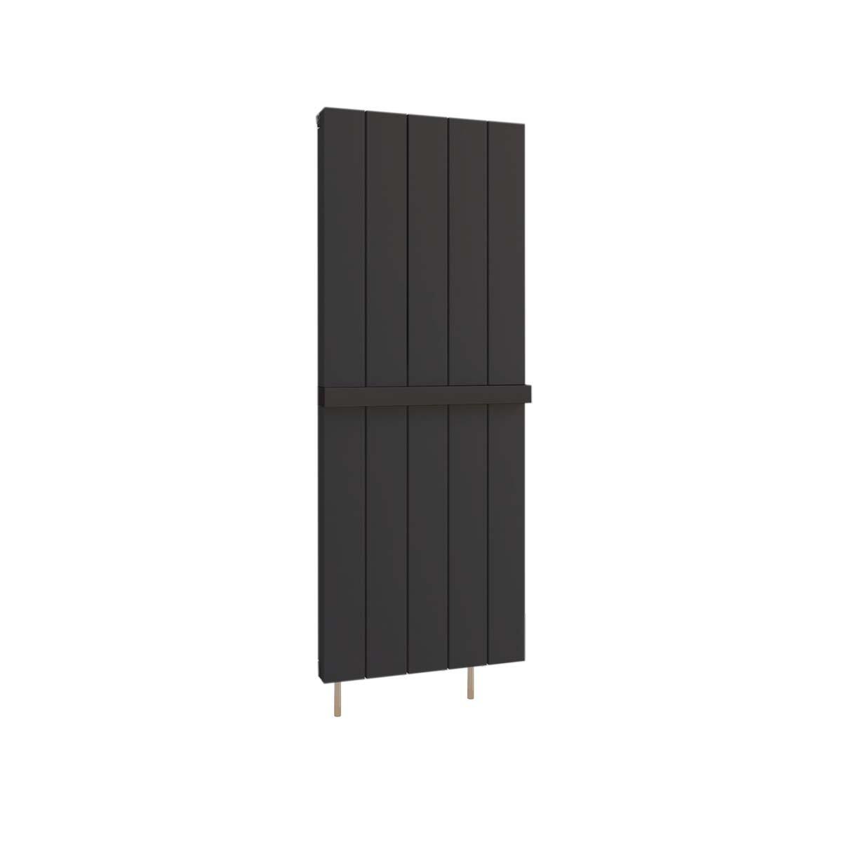Scudo Arton black towel hanger, 470mm width, wall-mounted design