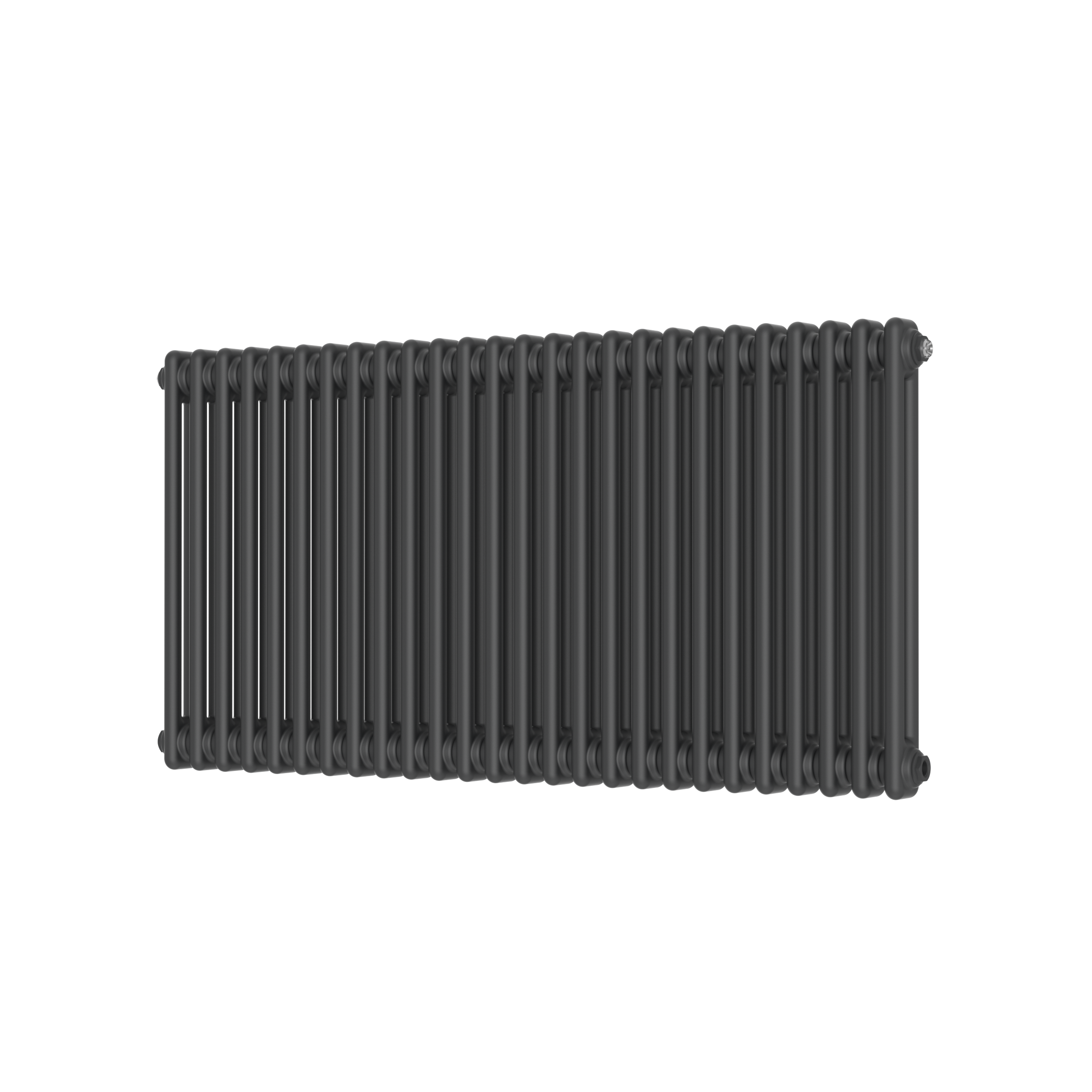 Scudo Column horizontal designer radiator in anthracite finish, 2 column 26 sections, 600x1190mm