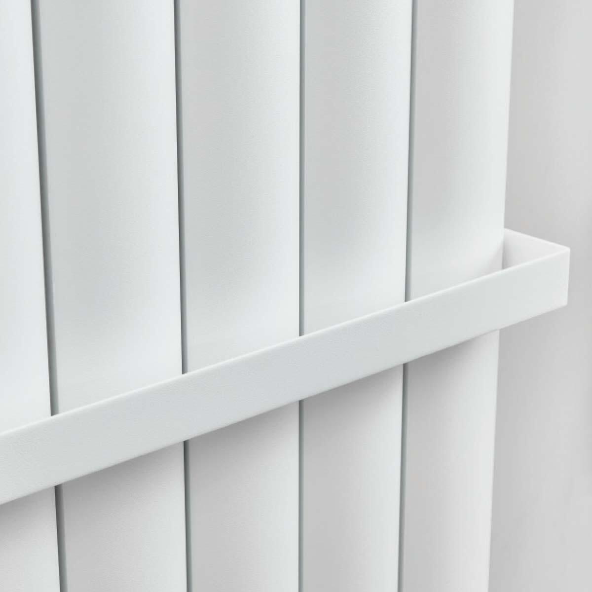 Scudo Korali white towel hanger, 470mm width, wall mounted bathroom accessory