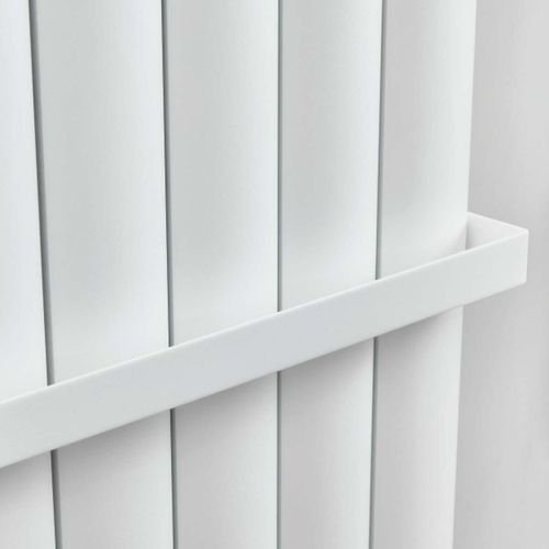 Scudo Korali white towel hanger, 470mm width, wall mounted bathroom accessory