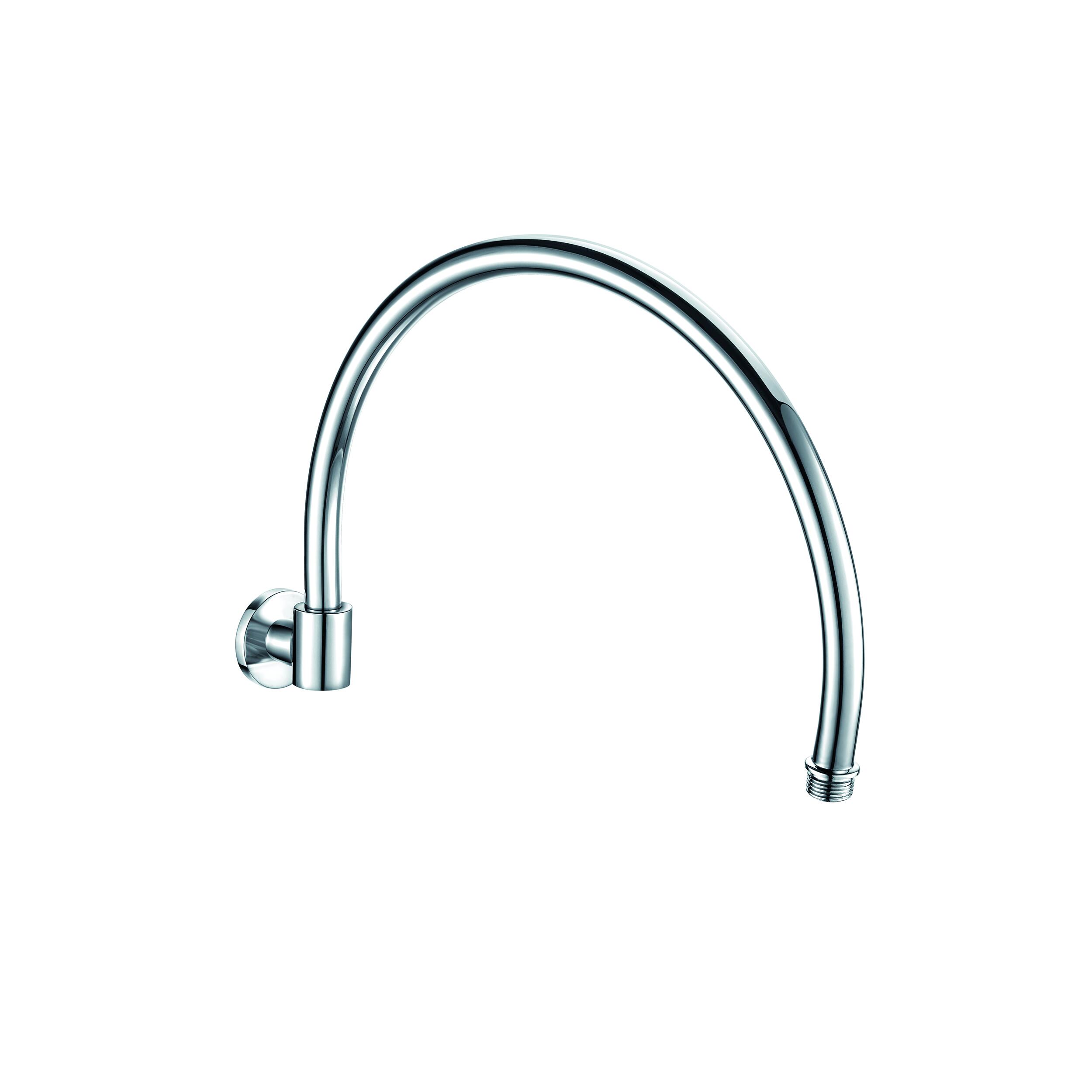 Scudo Traditional Pivoting Shower Wall Arm in Chrome, wall-mounted
