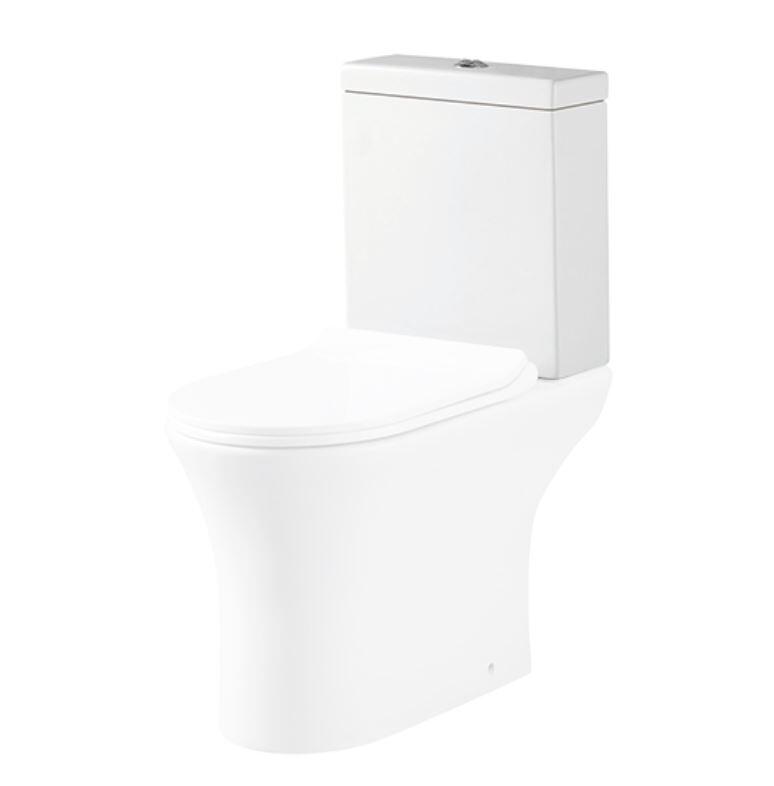 Scudo Deia white ceramic close coupled cistern, 390mm high, 370mm wide, 140mm deep
