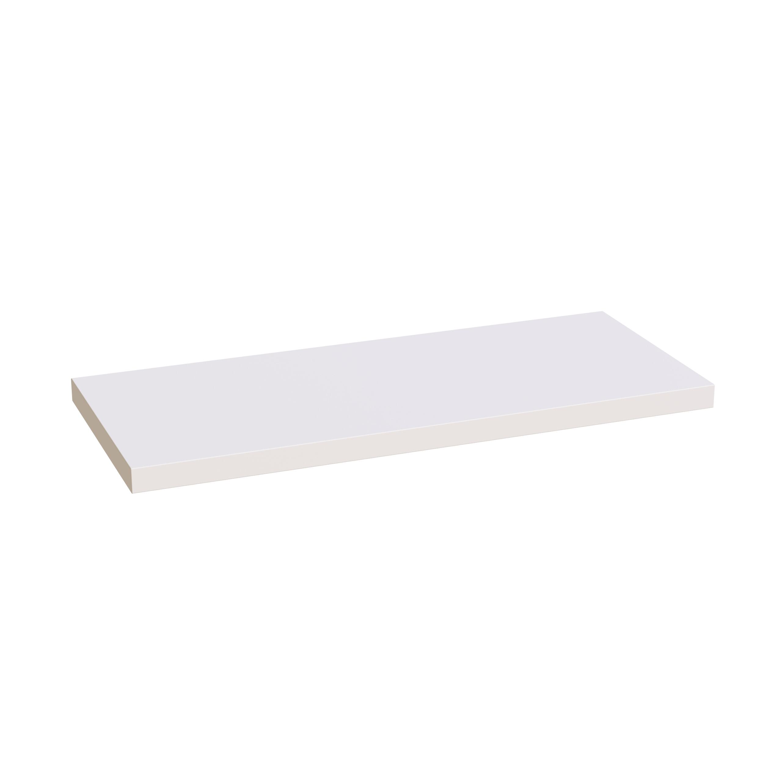 Scudo Shelph 1200mm x 500mm wall mounted shelf in matt white
