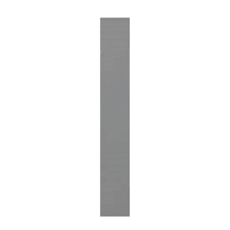 Scudo Harrogate Spa Grey MDF bath panel corner post, 650mm height