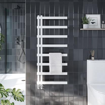 White Heated Towel Rails