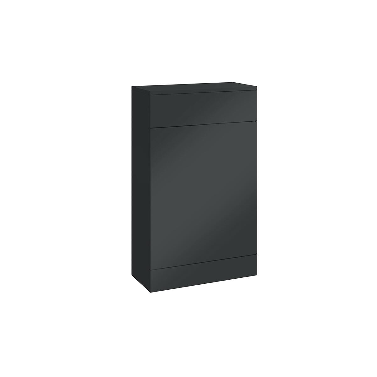 Scudo Empire 500mm Anthracite floorstanding WC unit, contemporary MDF design