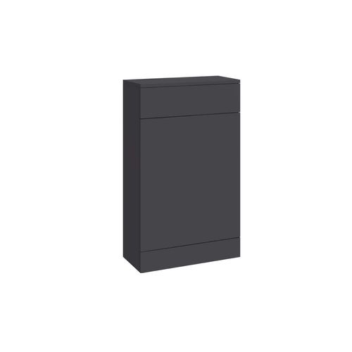 Scudo Lili floorstanding WC unit, 500mm wide, 810mm high, 245mm deep, matt grey MDF