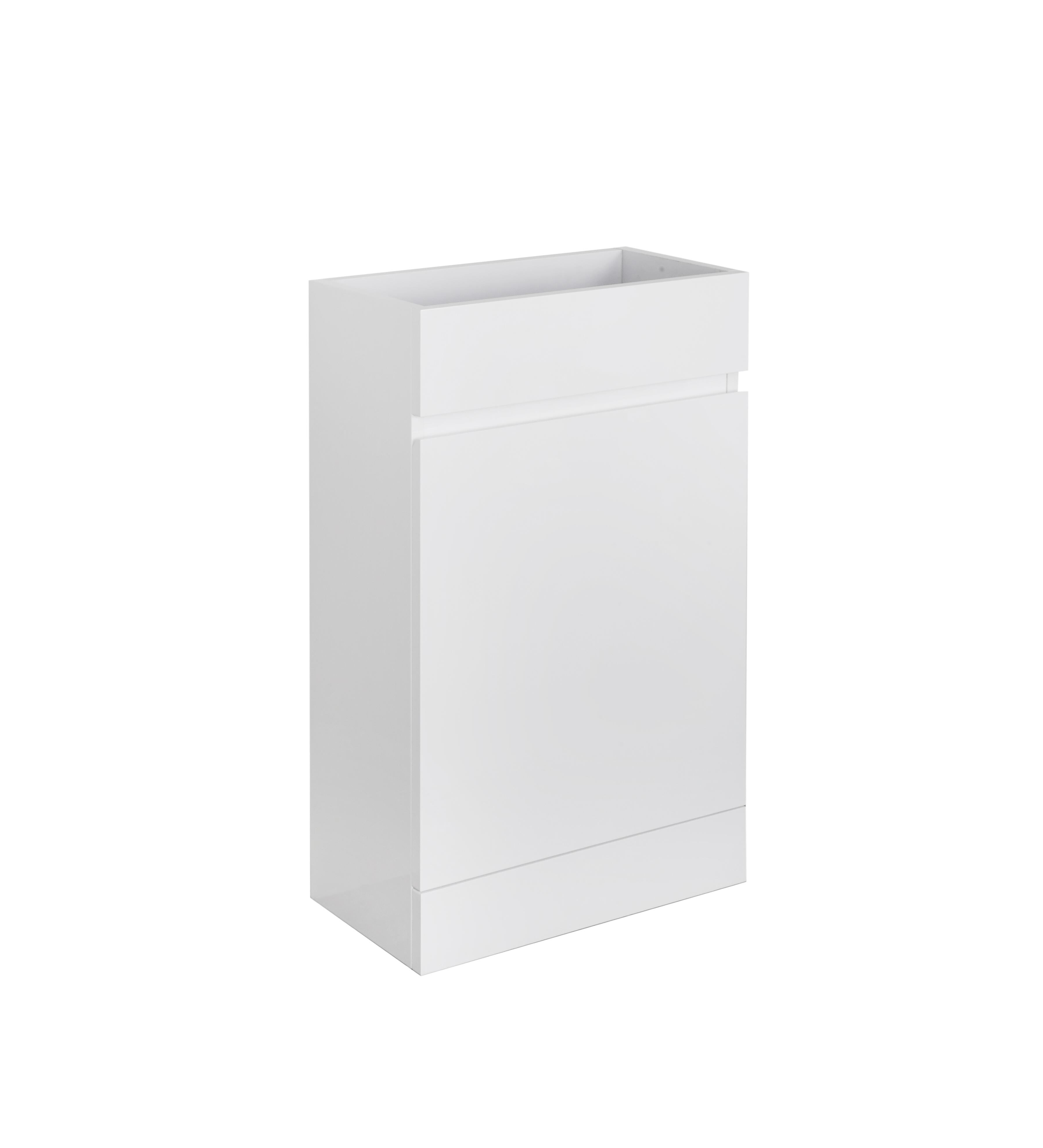 Scudo Waterguard 500mm WC Unit in gloss white PVC, contemporary style
