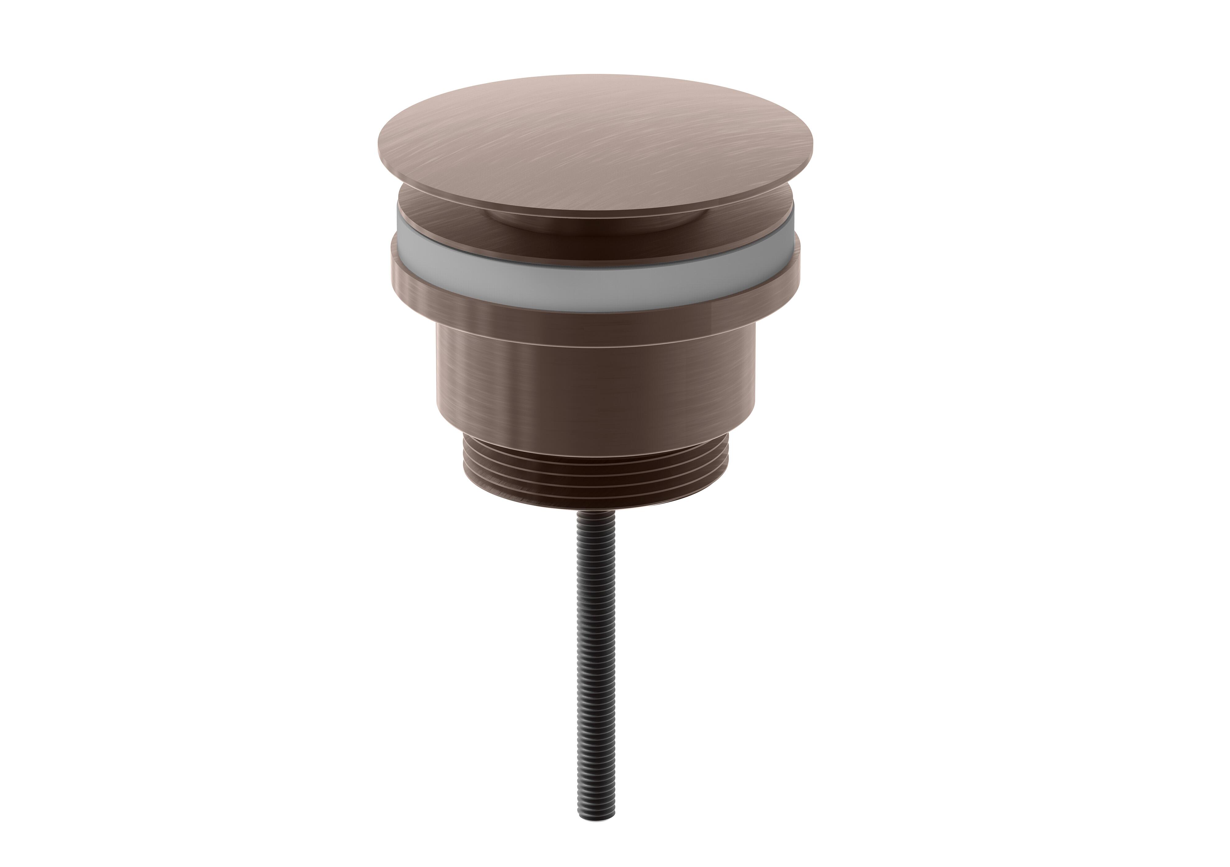 Scudo Universal basin waste, brushed bronze finish, stainless steel