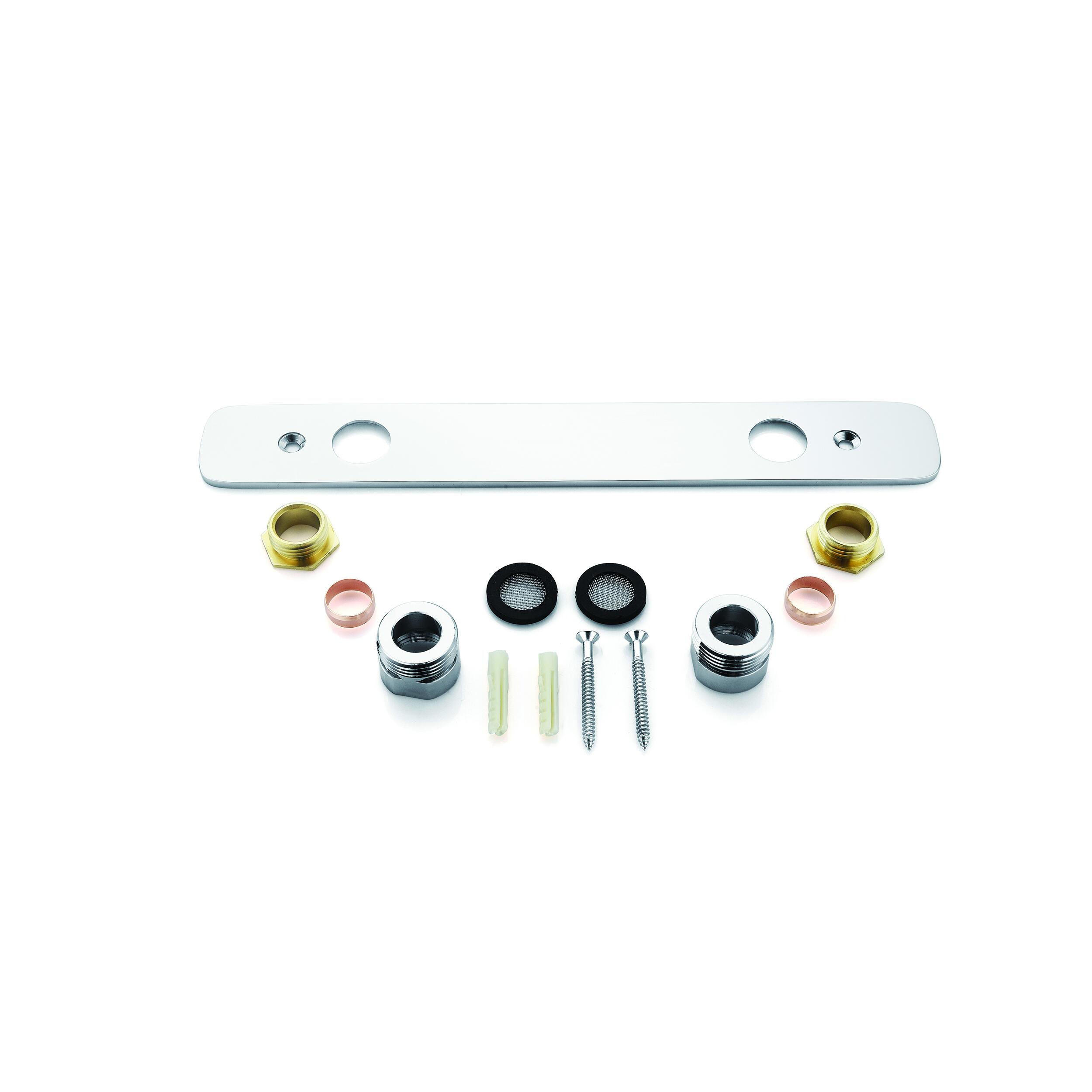 Scudo Easy Kit Plate in Chrome, made from steel and brass