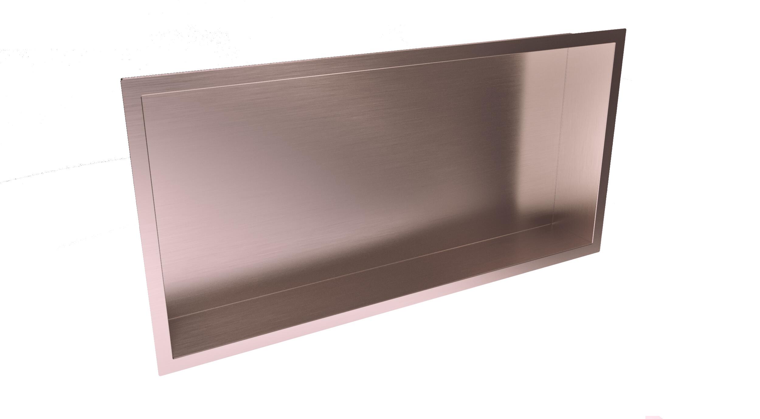 Scudo Inset Shower Niche 600x300mm Brushed Bronze 304 Stainless Steel