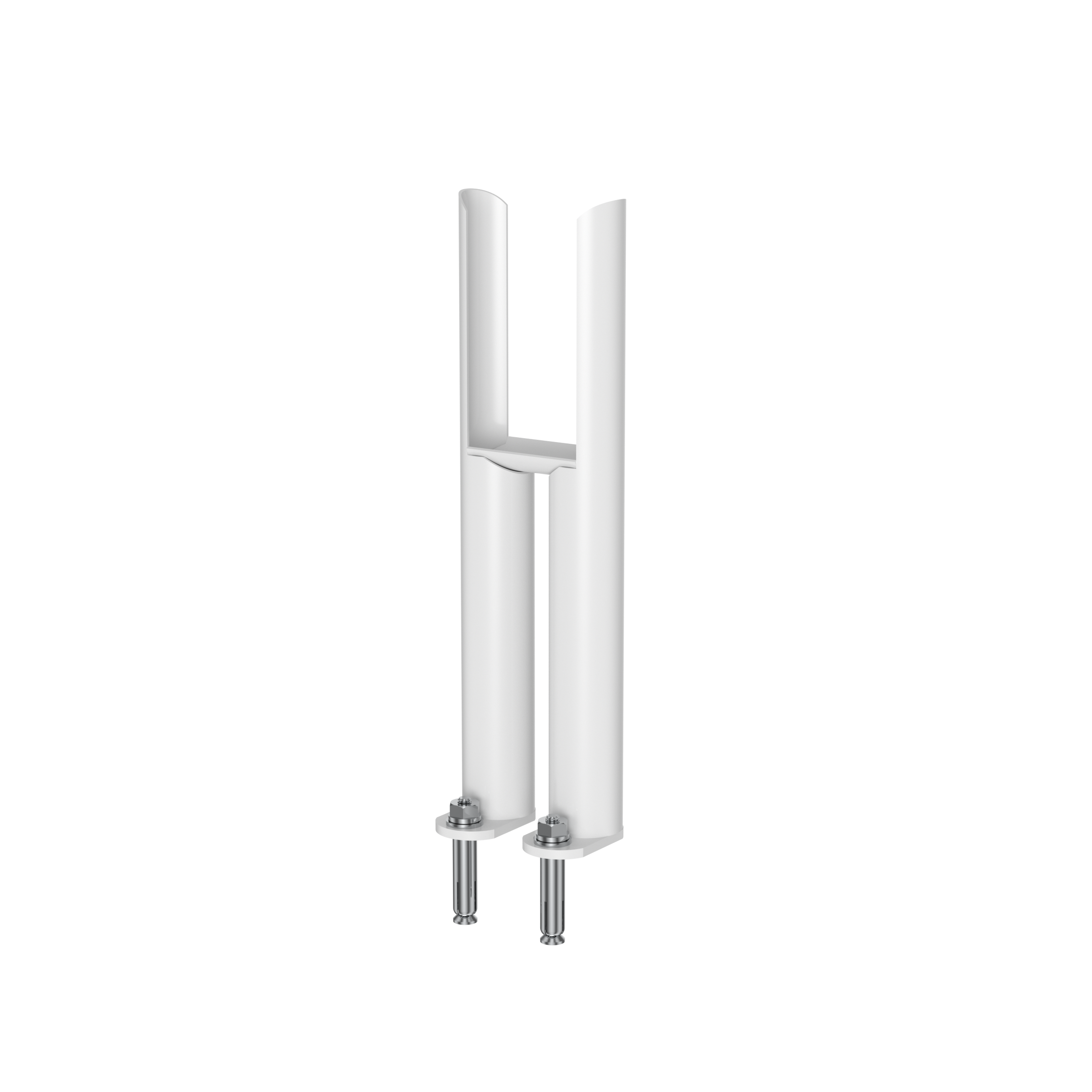 Scudo Column Radiator 2 Column Insertable Feet, white mild steel, pair
